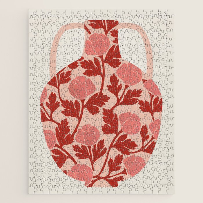 Vase of red roses collection Jigsaw Puzzle Gallery Image 1