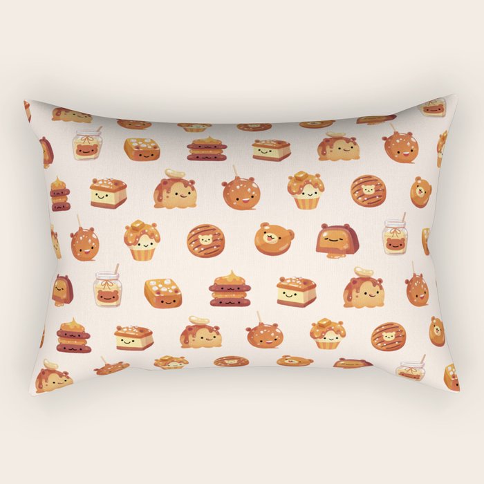 Salted caramel bear Rectangular Pillow Gallery Image 2