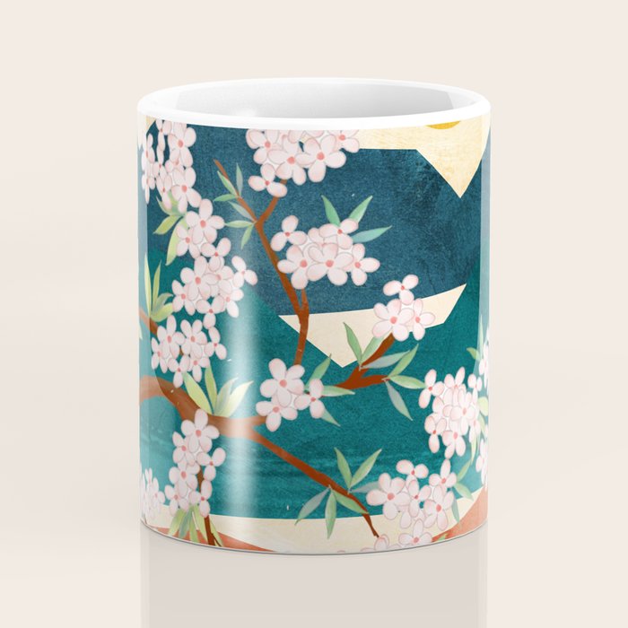Warm spring sunshine beneath the ridge  Coffee Mug Gallery Image 4