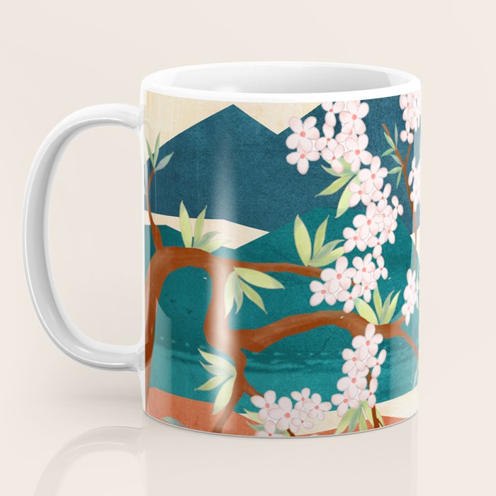 Warm spring sunshine beneath the ridge  Coffee Mug Gallery Image 3