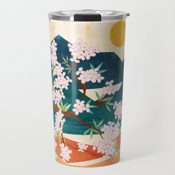 Warm spring sunshine beneath the ridge  Travel Mug Gallery Image 1