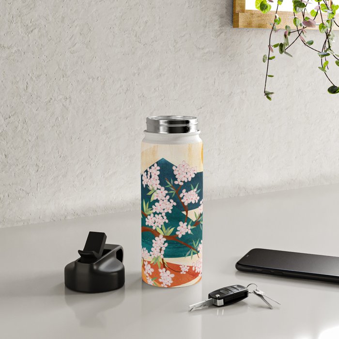 Warm spring sunshine beneath the ridge  Water Bottle Gallery Image 4