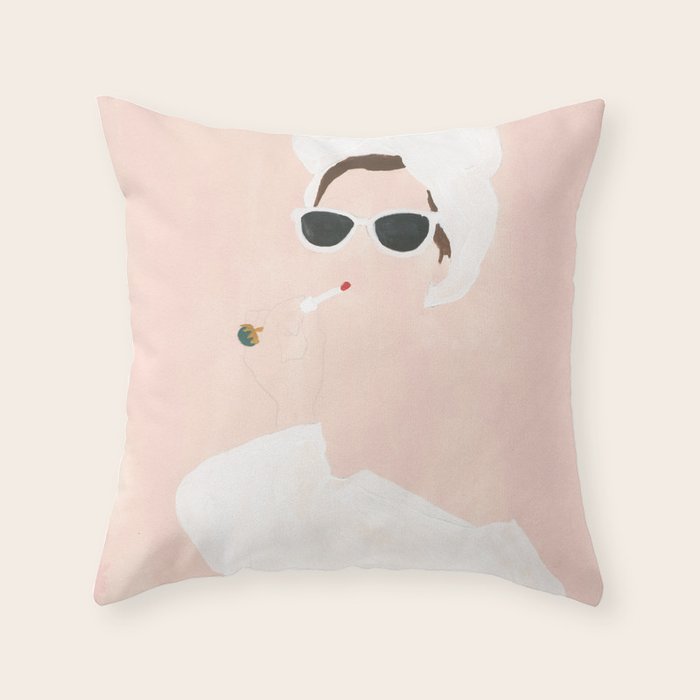 Beauty routine Throw Pillow Gallery Image 6