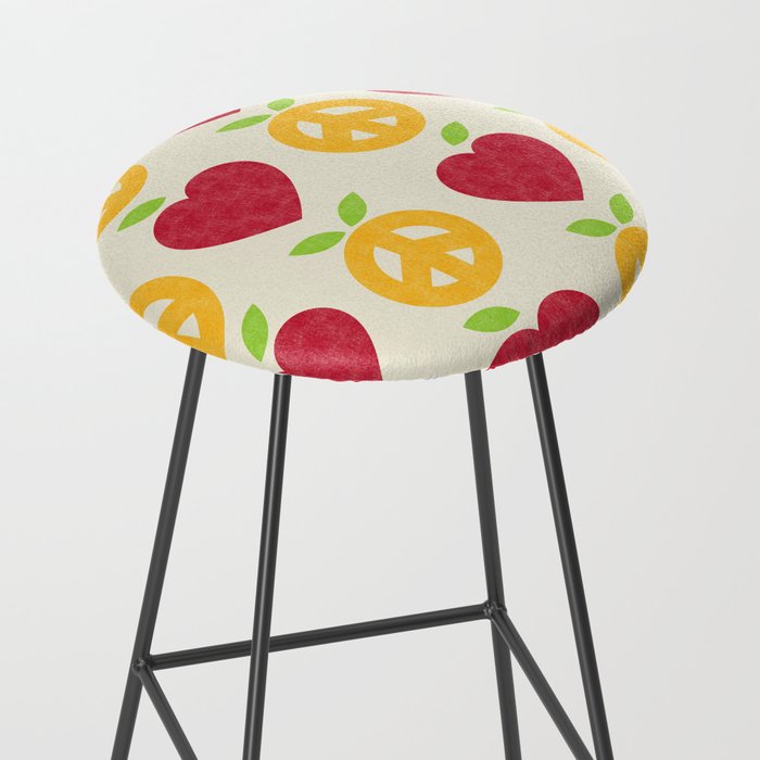 Apple and Orange - Love and Peace Stool Gallery Image 2