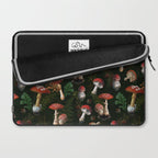 Vintage Dark Night Mushroom Forest Laptop Sleeve Gallery Image 2