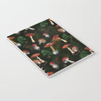 Vintage Dark Night Mushroom Forest Notebook Gallery Image 3