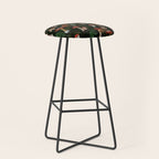Vintage Dark Night Mushroom Forest Stool Gallery Image 1