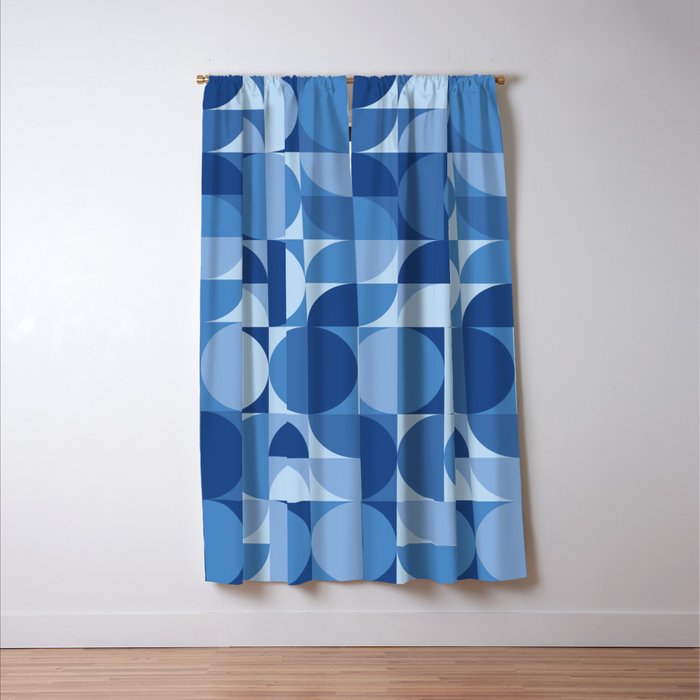 all cut up - blue pop palette Window Curtain Gallery Image 3