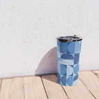 all cut up - blue pop palette Travel Mug Gallery Image 4