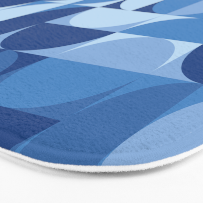all cut up - blue pop palette Bath Mat Gallery Image 3