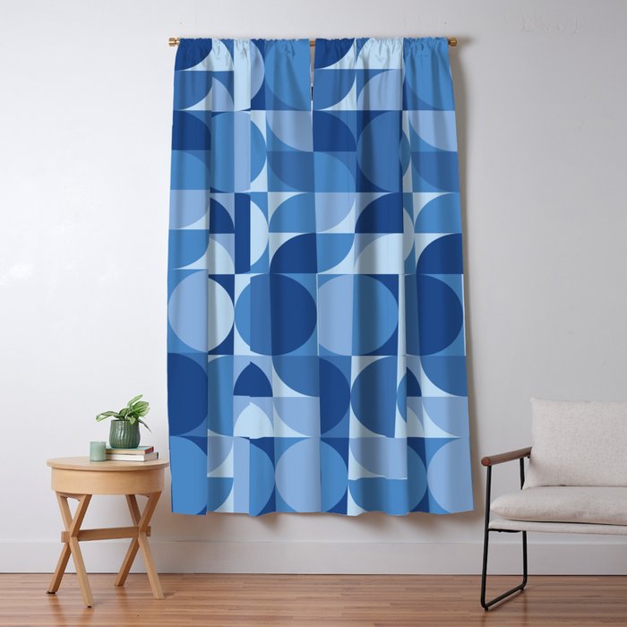 all cut up - blue pop palette Window Curtain Gallery Image 5