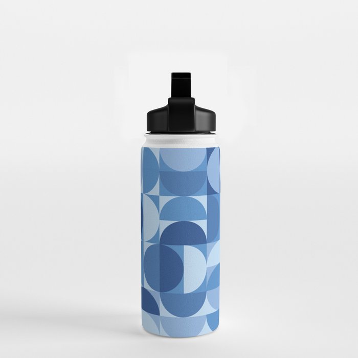 all cut up - blue pop palette Water Bottle Gallery Image 2