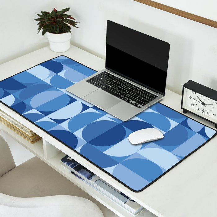 all cut up - blue pop palette Desk Mat Gallery Image 2