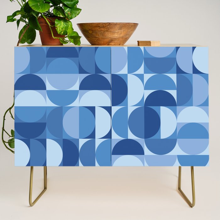 all cut up - blue pop palette Credenza Gallery Image 1