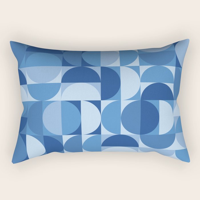 all cut up - blue pop palette Rectangular Pillow Gallery Image 2