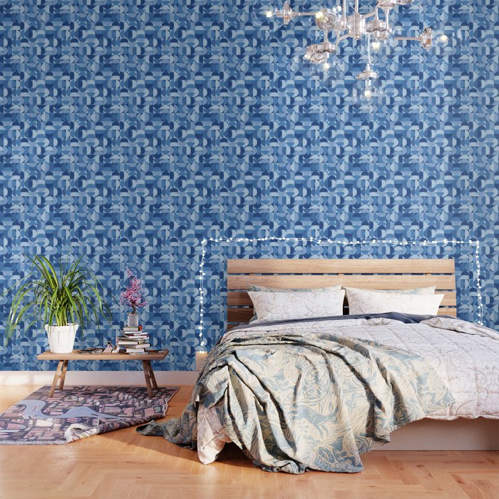 all cut up - blue pop palette Wallpaper Gallery Image 3