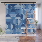 all cut up - blue pop palette Wall Mural Gallery Image 1