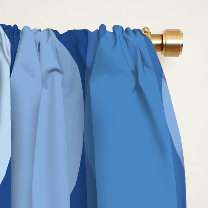 all cut up - blue pop palette Window Curtain Gallery Image 2