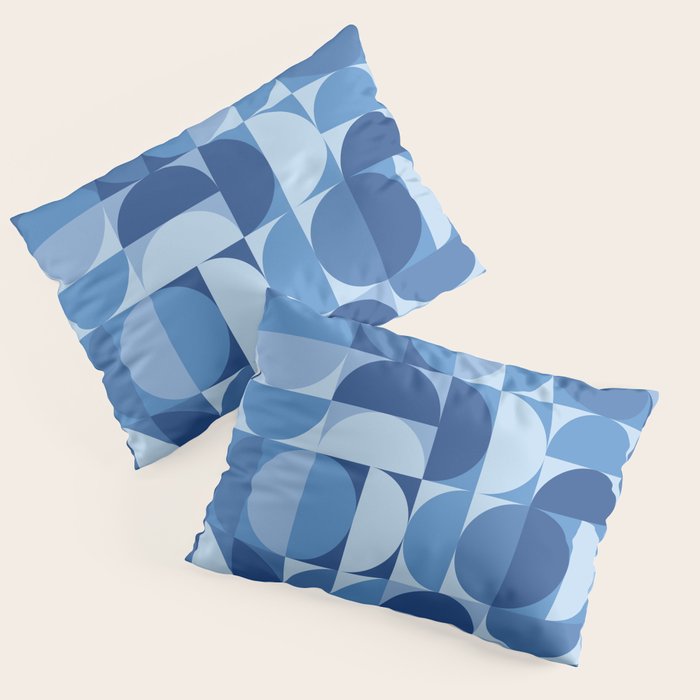 all cut up - blue pop palette Pillow Sham Gallery Image 1