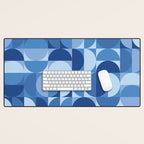 all cut up - blue pop palette Desk Mat Gallery Image 1