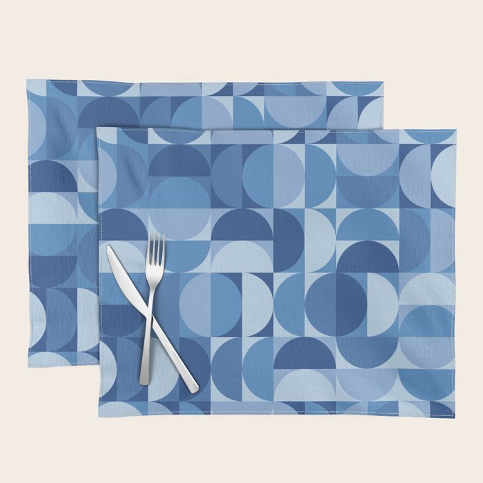 all cut up - blue pop palette Placemat Gallery Image 1
