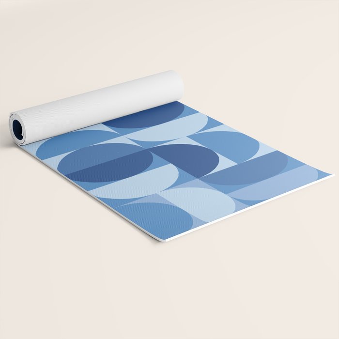 all cut up - blue pop palette Yoga Mat Gallery Image 2