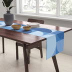 all cut up - blue pop palette Table Runner Gallery Image 2