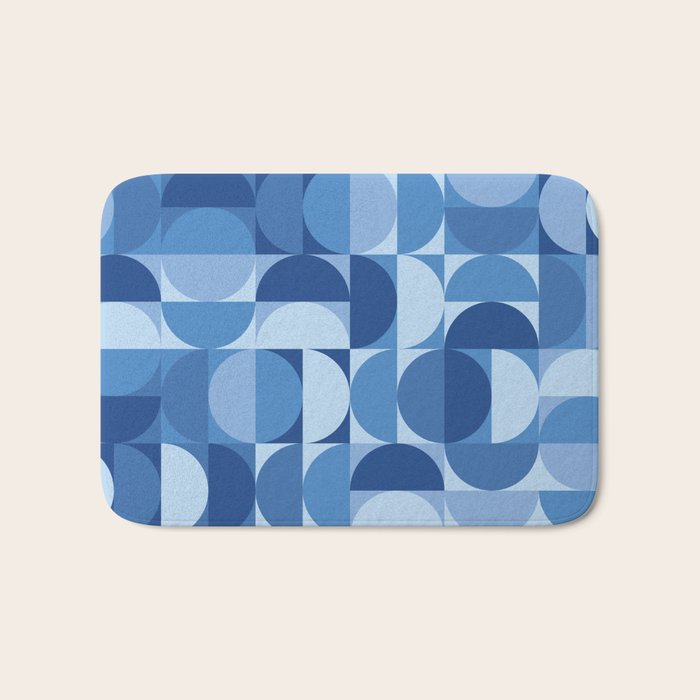 all cut up - blue pop palette Bath Mat Gallery Image 1