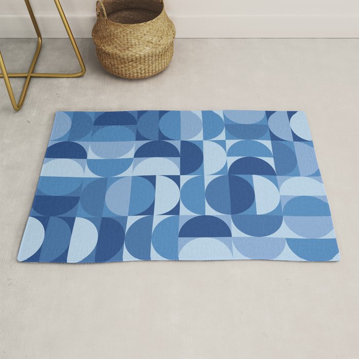 all cut up - blue pop palette Rug Gallery Image 1