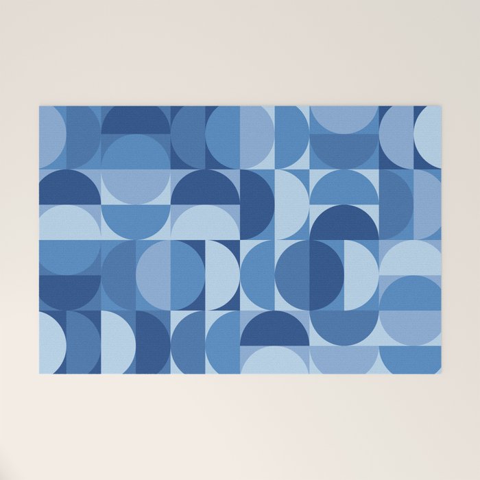 all cut up - blue pop palette Welcome Mat Gallery Image 1