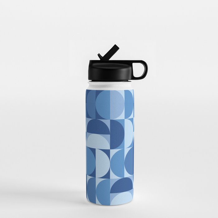 all cut up - blue pop palette Water Bottle Gallery Image 1