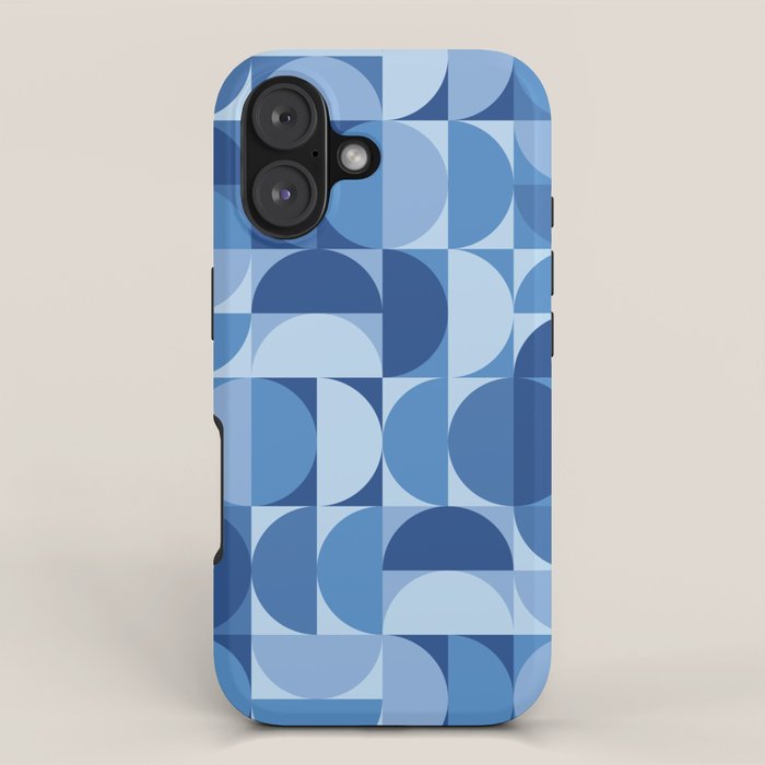all cut up - blue pop palette iPhone Case Gallery Image 1