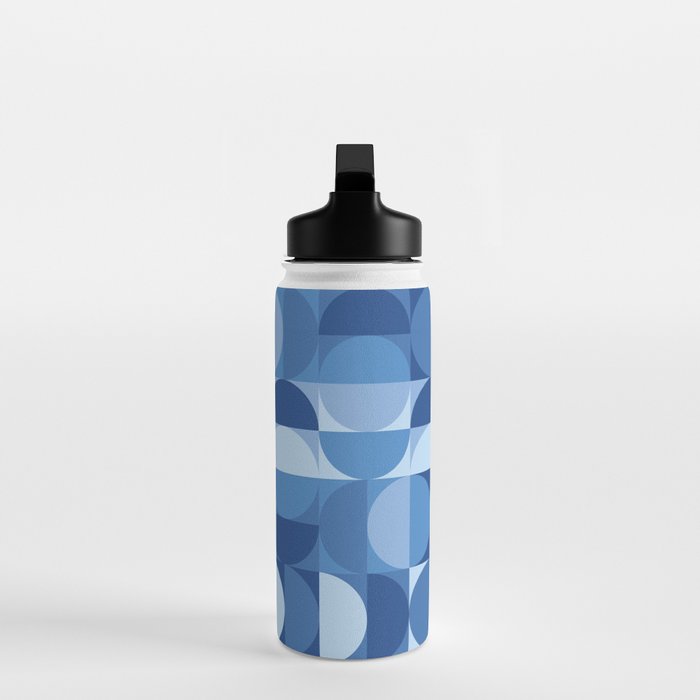 all cut up - blue pop palette Water Bottle Gallery Image 3