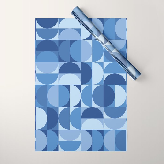 all cut up - blue pop palette Wrapping Paper Gallery Image 1
