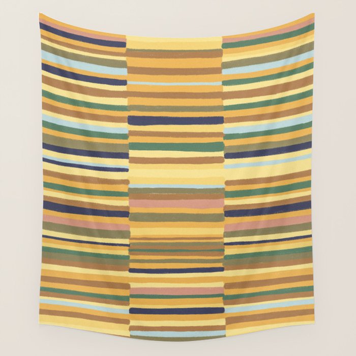 Striped pattern 03 Wall Tapestry Gallery Image 4