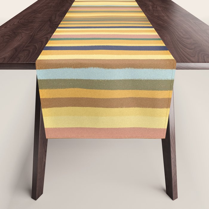 Striped pattern 03 Table Runner Gallery Image 1