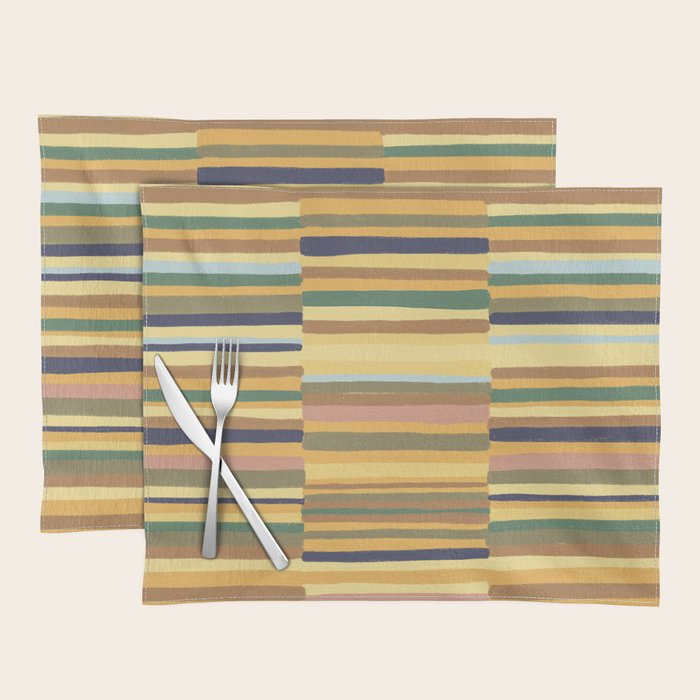 Striped pattern 03 Placemat Gallery Image 1