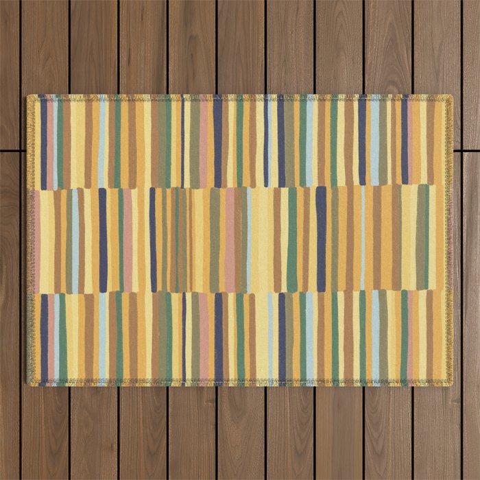 Striped pattern 03 Outdoor Rug Gallery Image 1