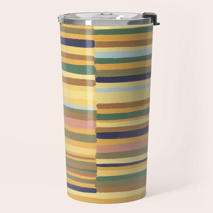 Striped pattern 03 Travel Mug Gallery Image 2
