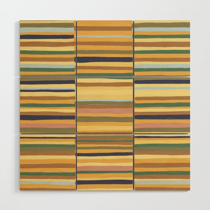 Striped pattern 03 Wood Wall Art Gallery Image 1