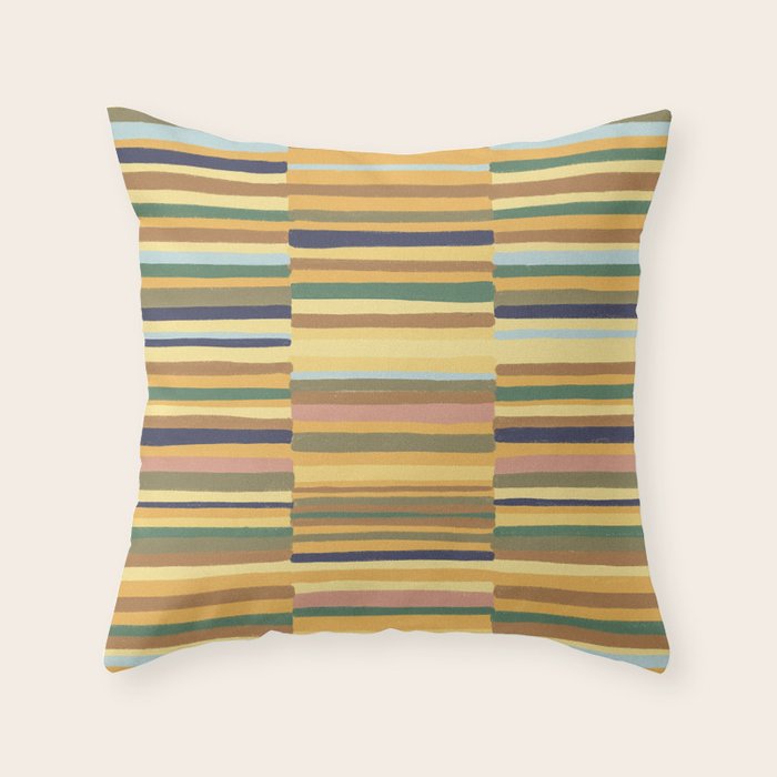 Striped pattern 03 Throw Pillow Gallery Image 1
