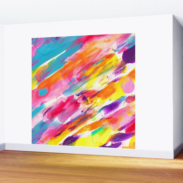 Fruity and Colorful Abstract Painting Wall Mural Gallery Image 2