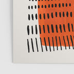 Burnt Orange Jewel Teal Blue Mid Century Modern Funky Colorful Shapes Patterns by Ejaaz Haniff Poster Gallery Image 3