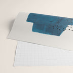 Burnt Orange Jewel Teal Blue Mid Century Modern Funky Colorful Shapes Patterns by Ejaaz Haniff Wrapping Paper Gallery Image 2