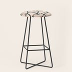 Little ghosts and flowers halloween pattern Stool Gallery Image 1