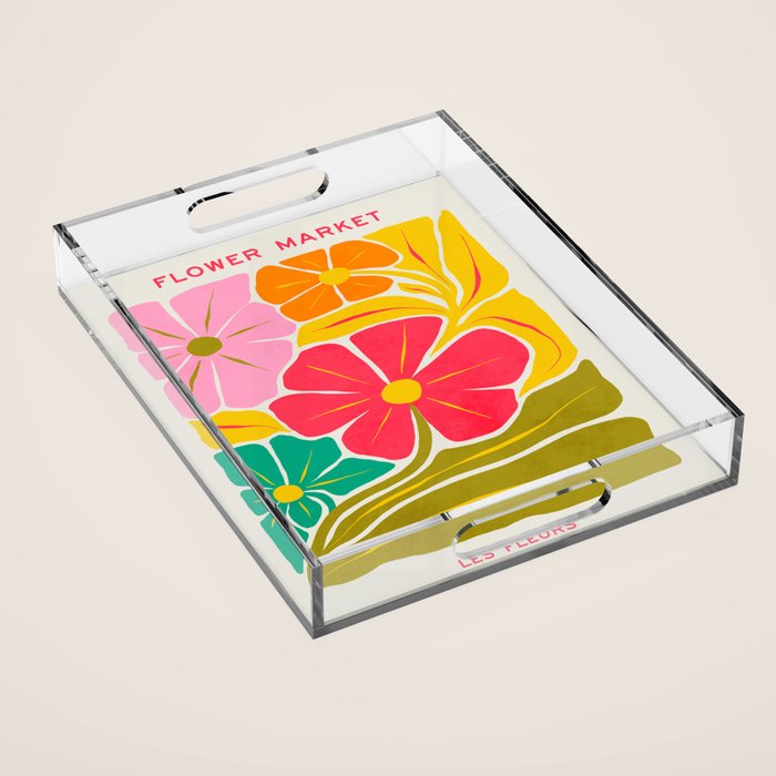 French Bouquet: Les Fleurs | Flower Market 01 | Spring Summer 23 Acrylic Tray Gallery Image 1