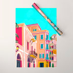 Colorful Houses Wrapping Paper Gallery Image 1