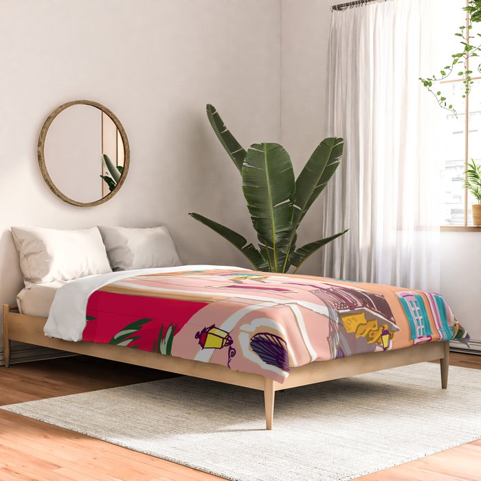 Colorful Houses Comforter Gallery Image 2