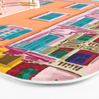 Colorful Houses Bath Mat Gallery Image 3