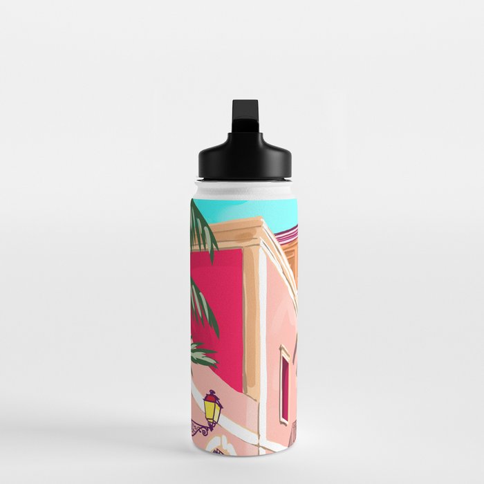 Colorful Houses Water Bottle Gallery Image 3